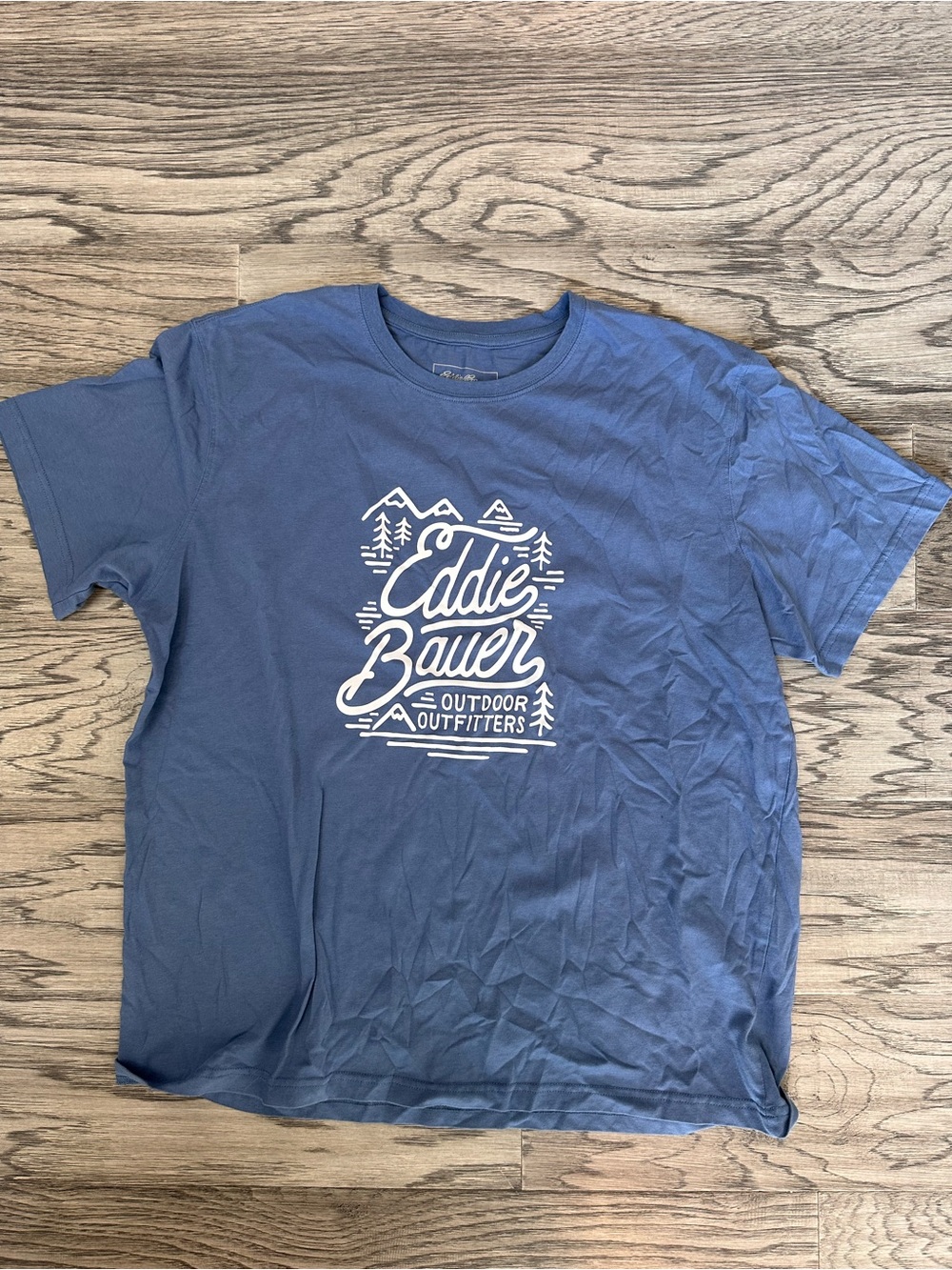 Eddie Bauer Blue Graphic Outdoor Outfitters Tee